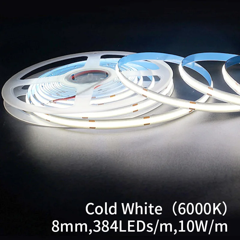 teopek 5 m COB RGB CCT RGBW warme natürliche kühle weiße LED-Streifen DC12V/24 V flexible hohe helle dotless bunte LED-Band-Lichtleiste RA90 8