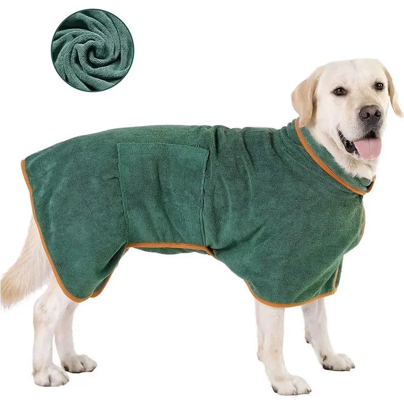 

Cross-Border Pet Bathrobe Quick-Dry Full Body Wrap Breathable Absorbent All-Season Hair Cleaning Dog Bathrobe
