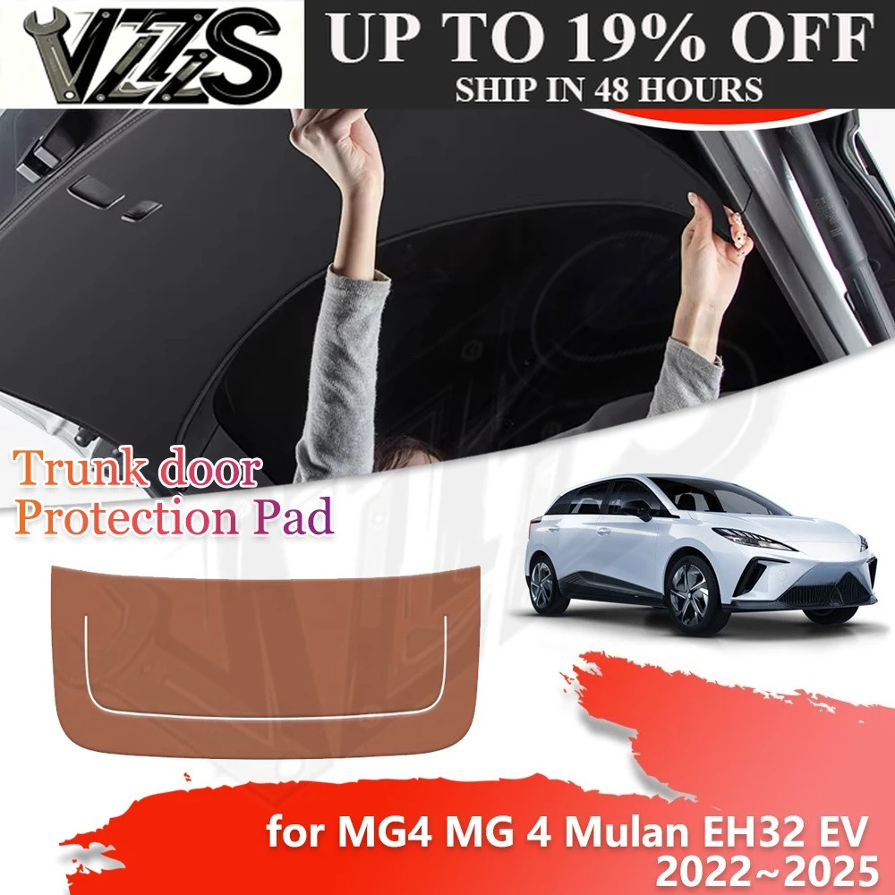 Trunk Tailgate Protection Mat for MG4 MG 4 XPower Mulan EH32 EV 2022~2025 Car Door Inside Anti-dirty Cover Pad Liner Accessories