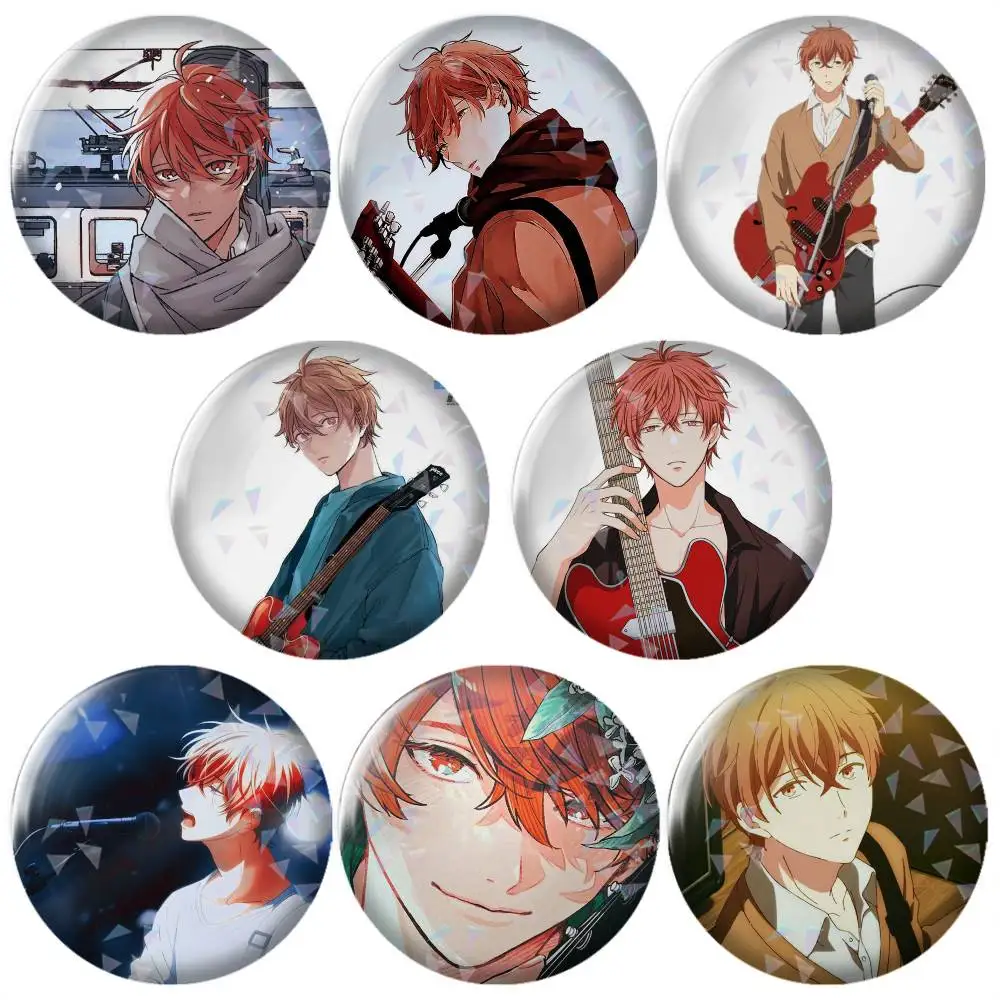 Given BL Anime Ritsuka Mafuyu Sato Brooch Vintage Alloy Brooch Pins, Antique Style Decorative Badges for Craft & Daily Ornament