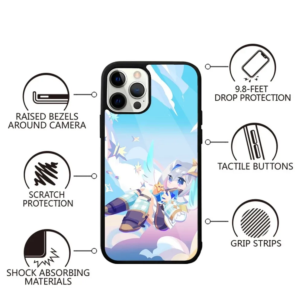 Amane Kanata Hololive Phone Case For iPhone 16,15,14,13,12,11,Plus,Pro,Max,Mini Magsafe Magnetic Wireless Charging