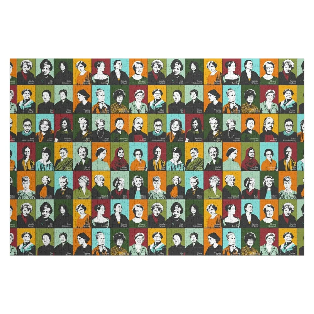 Feminist Icons, Role Models Jigsaw Puzzle Customized Photo Wooden Compositions For Children Personalized For Kids Custom Puzzle