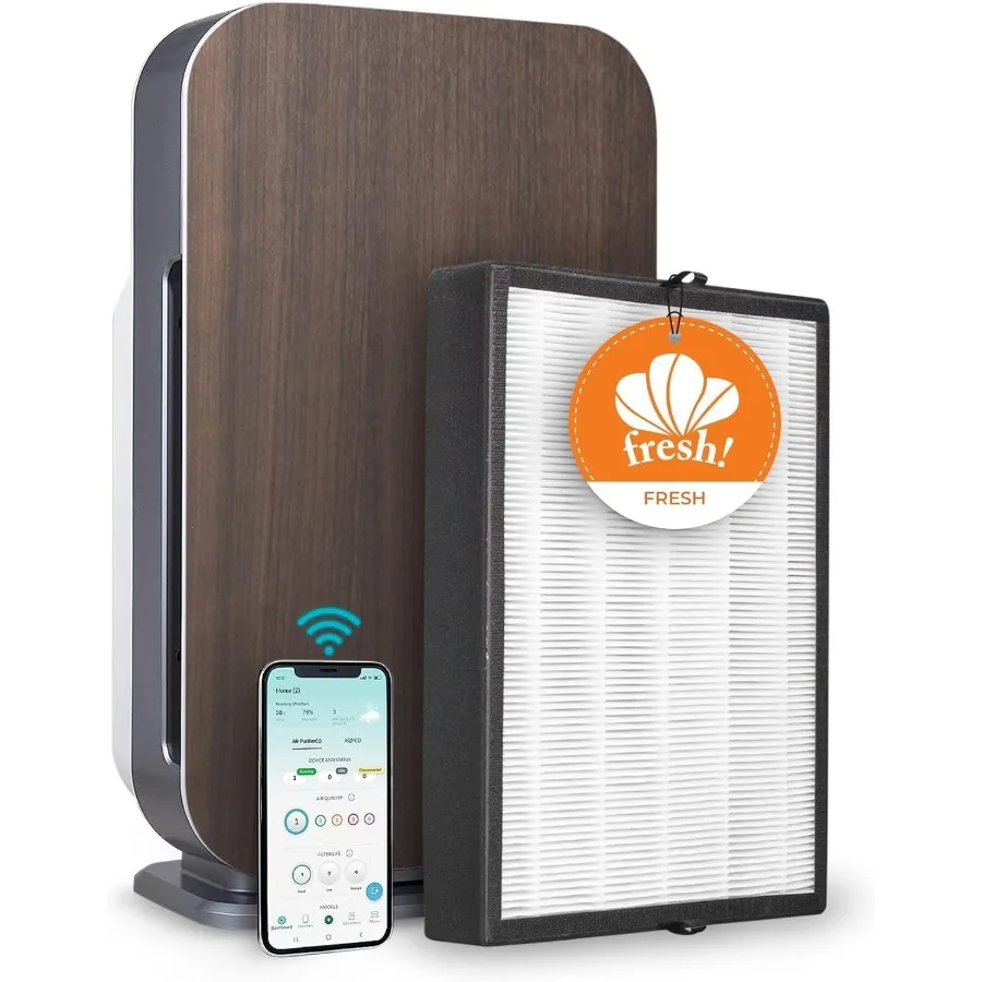 

Air Purifier BreatheSmart 45i HEPA with Fresh Filter + Carbon for Large Rooms up to 1900 Sq. Ft - Ideal for Bedrooms Home Offic