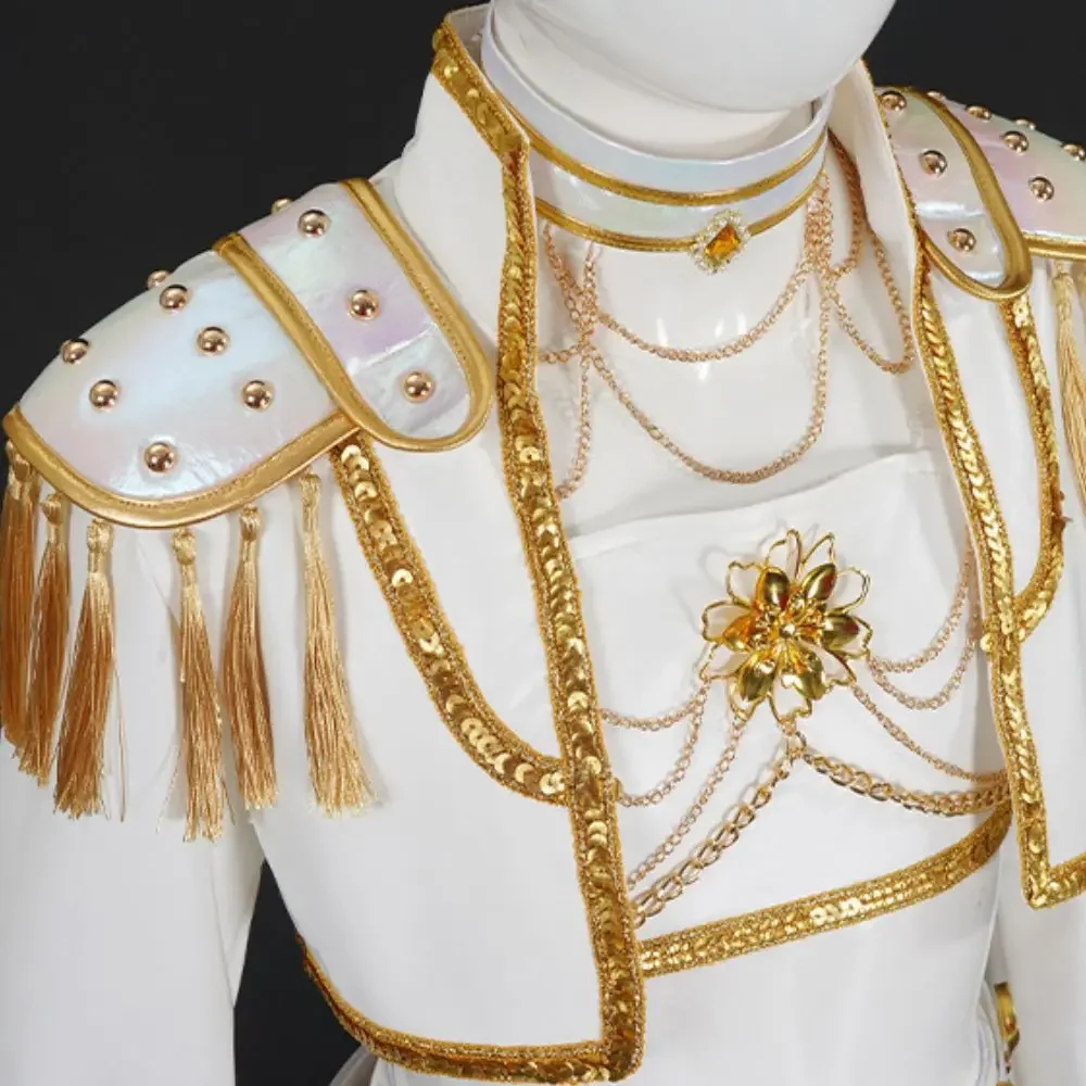 أزياء Kpop Demon Hunters Rumi Mira التأثيرية للأطفال والبنات ملابس المسرح ملابس لعب الأدوار بدلة الهالوين كرنفال