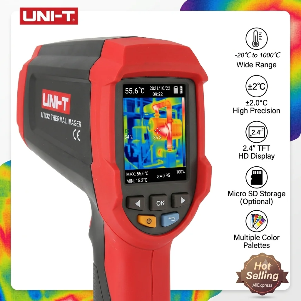 Caméra thermique industrielle  - Infrared Thermometer Industrial 1000C avis et prix