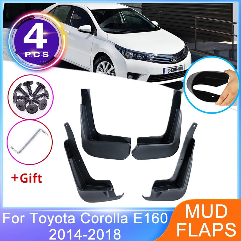 Mudguards For Toyota Corolla E160 E170 2014 2015 2016 2017 2018 Fenders Guard Splash Wheel Protector Mud Flaps Car Accessories