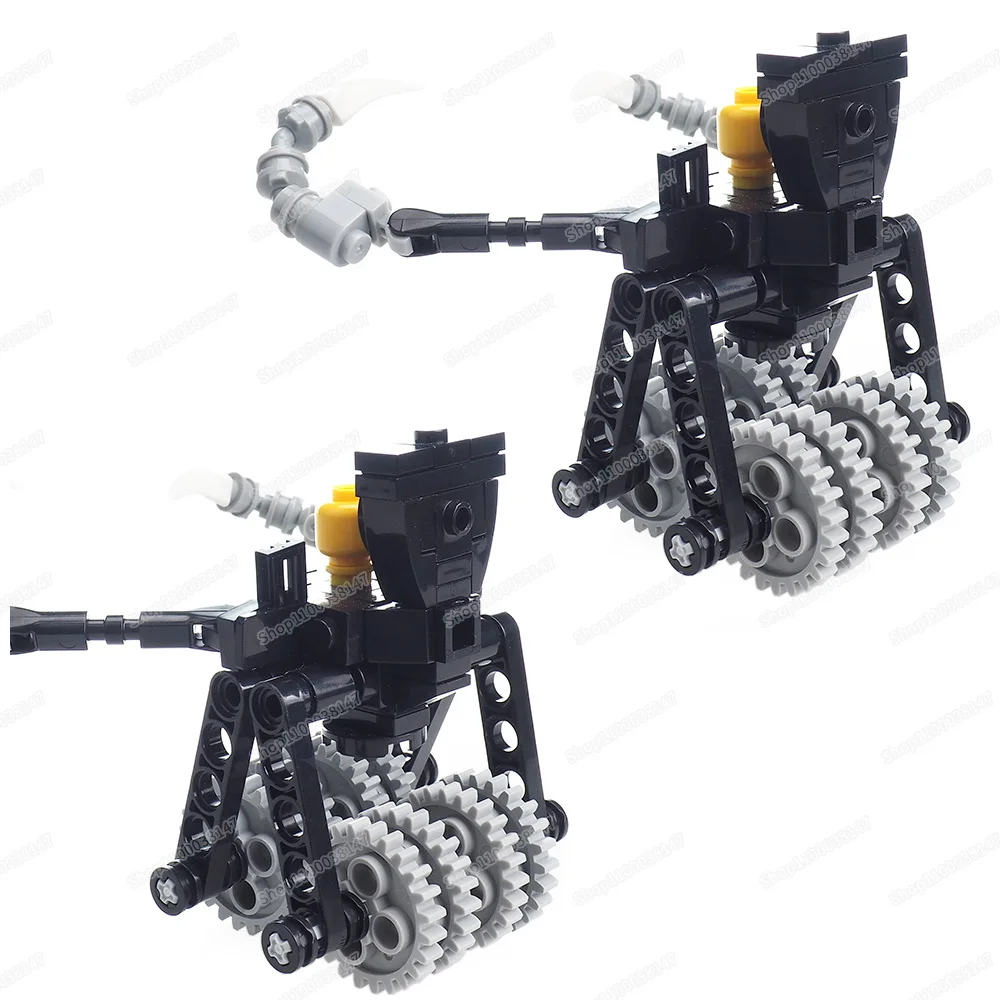 Crush Gear Weapons Toilet Figures Chariot Building Block Assembly Moc Weapons Equipment Chase Battle Scene Model Gifts Boys Toys