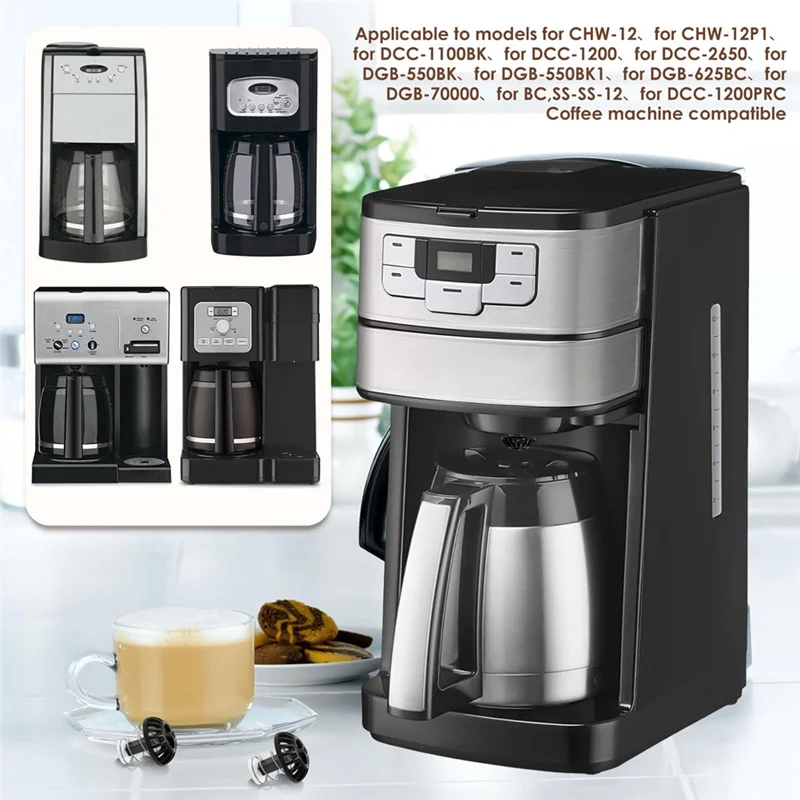 B47B-4 Pcs 커피 메이커 브루 바구니 바닥 스토퍼 교체 Cuisinart Machines-Replacement Parts 용 스프링 포함