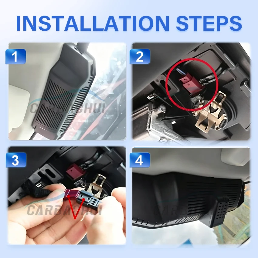 For Land Rover Defender 90 110 2020-2025 2026 Dash Cam Camera DVR 4K UHD 2160P Night Vision Wifi Plug And Play Video Recorder