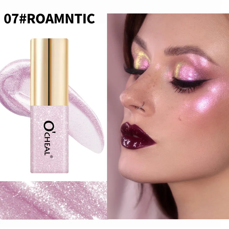 سائل ظهرت اللؤلؤ، سائل ظلال عيون صغير، تسليط الضوء على الحواجب، تسليط الضوء على اللمعان الناعم، 7 ألوان