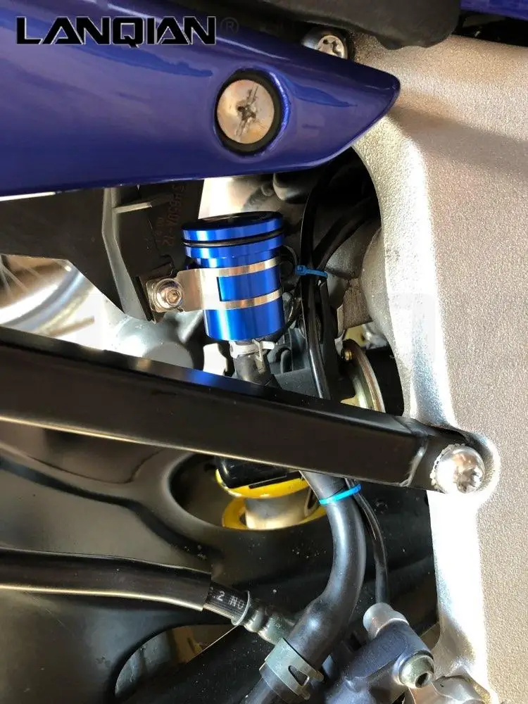 Voor Yamaha YZF R1 R3 YZFR6 Motorcycle CNC Achterremvloeistof Tank Reservoir Cup YZF R3 R1 R6 2002 2003 2004 2005 2006 2007 2008