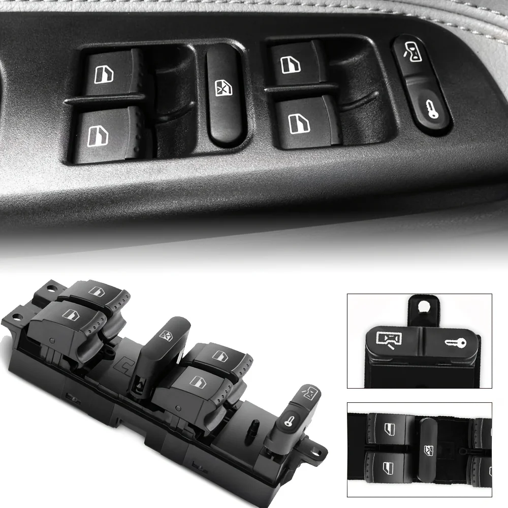 Interruptor de ventanilla eléctrica principal del conductor delantero para Volkswagen Jetta Golf Passat Bora Jetta City Clasico GLI 1J4959857 1J4959857D