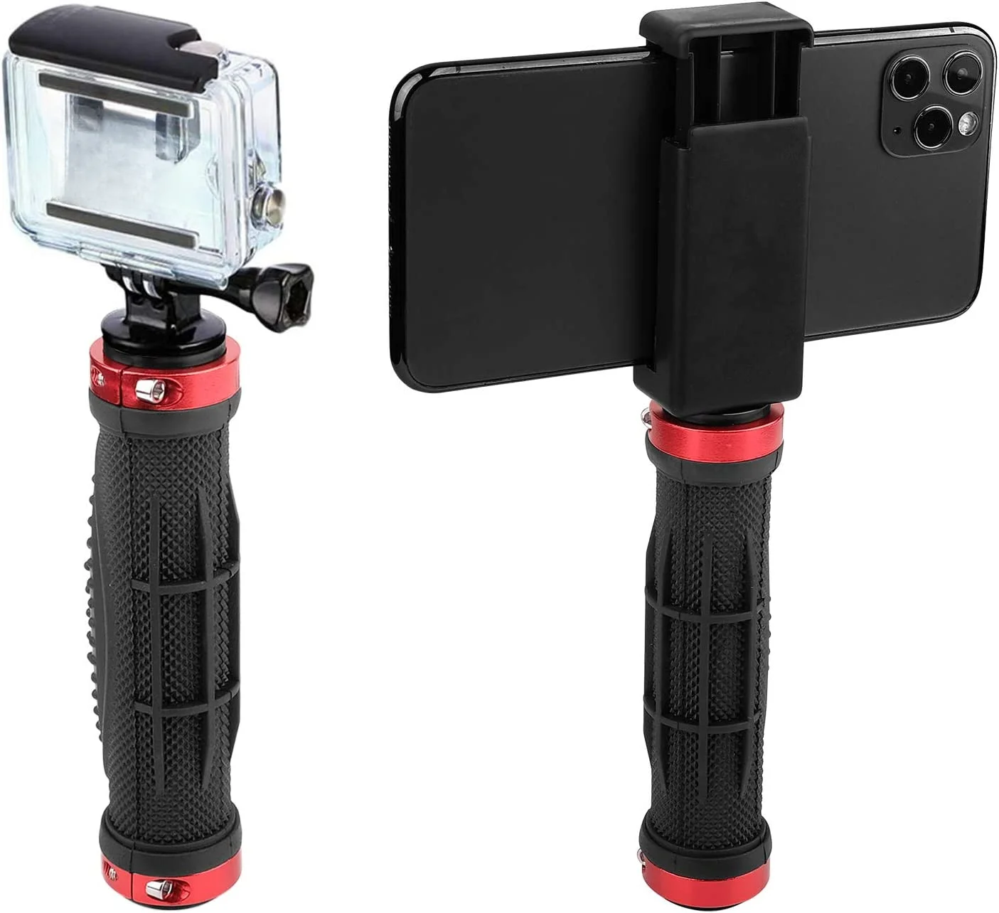 Stabilisateur de caméra avec poignée de montage, avec vis mâle de 1/4 pouces, pour caméscope vidéo numérique, lumière LED, téléphone