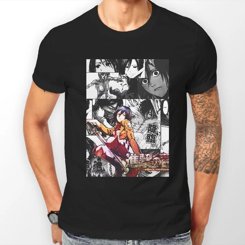 Attack on Titan Mikasa Shingeki No Kyojin Anime AOT Tshirt T-Shirt Tee ALL SIZES