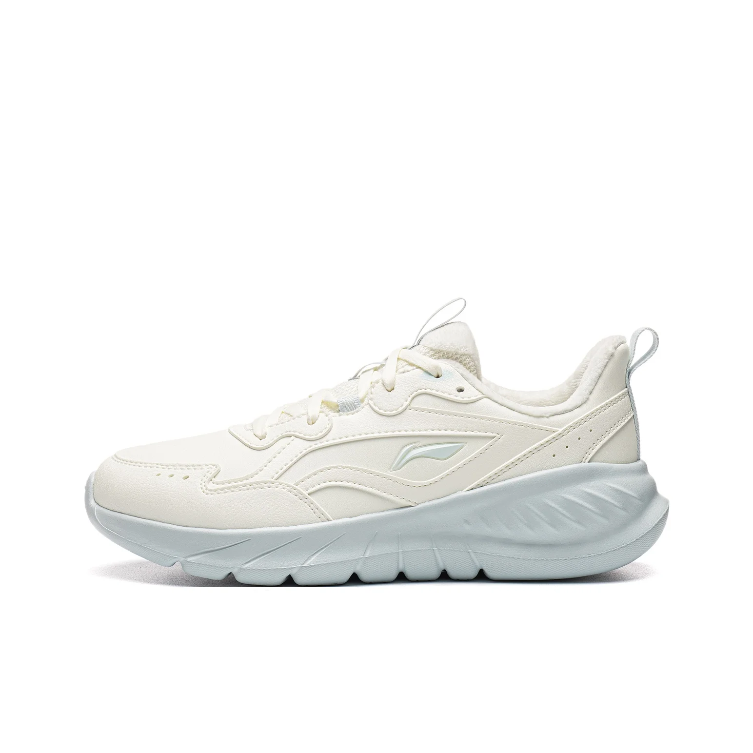 Li Ning Light Lanying V3 Running Shoes Women's Low Top Ivory/Folk Blue ARSW192-7