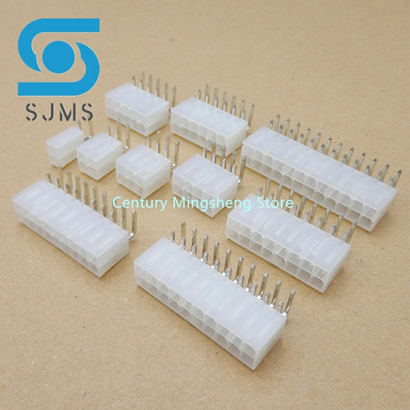 5/10PCS 5569 4.2mm 2*2/3/4/5/6/7/8/9/10/12 Pin Right Angle Female Socket Power Wire Connector for 5557 Plug Pc/car/computer