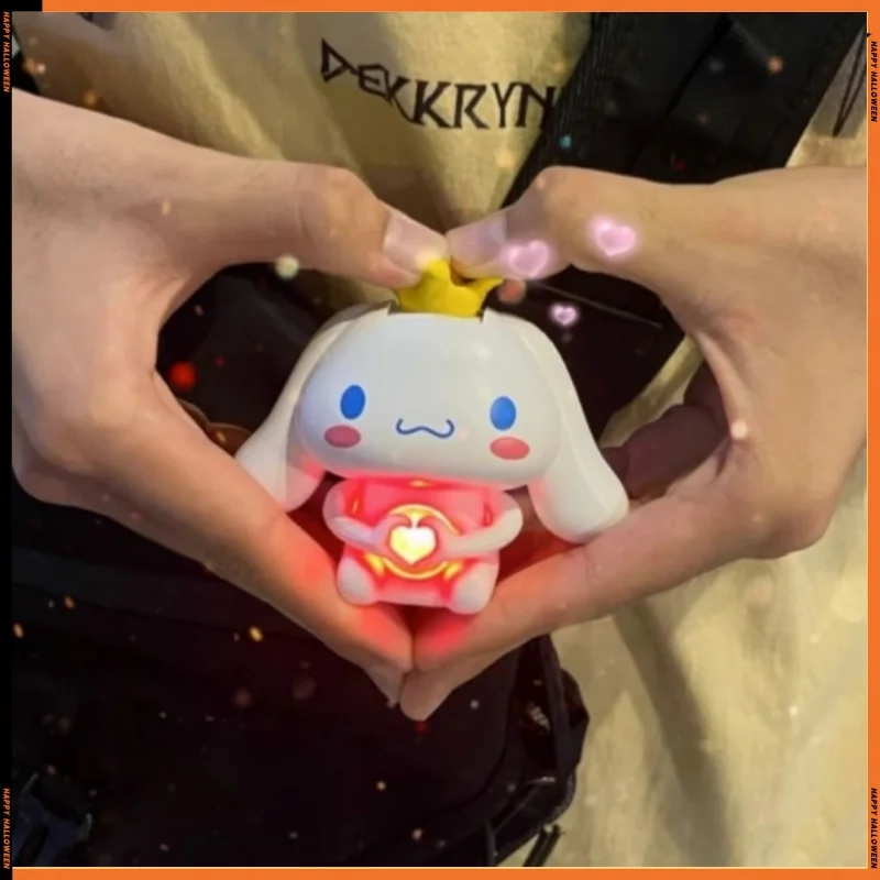 Kawaii Sanrio Anime Confession Cinnamoroll Talking Valentine's Confession Gift for Girlfriend Luminous and Sound Toys Custom