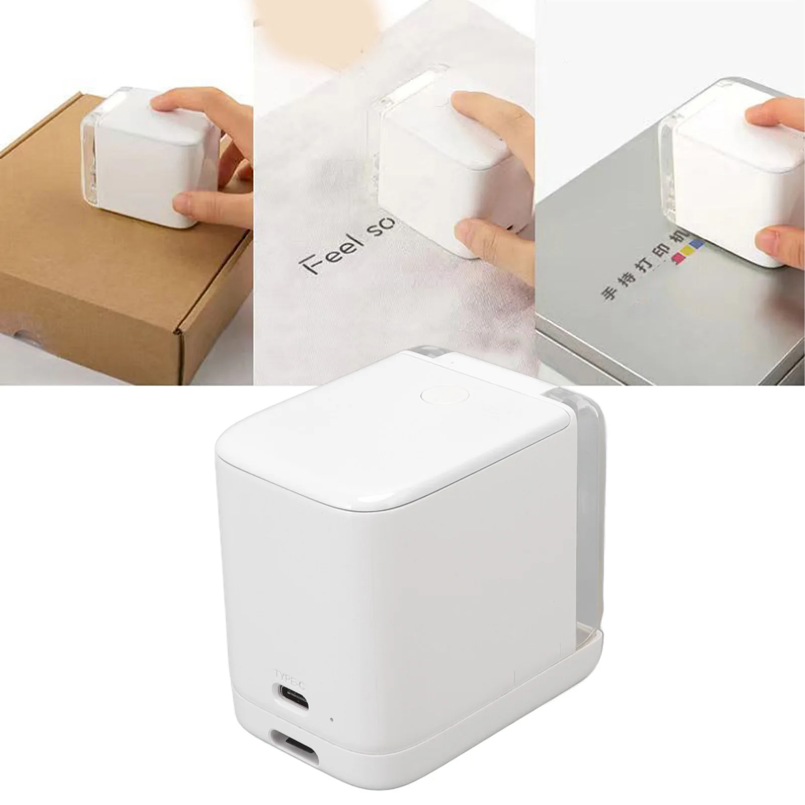 طابعة الكيك طابعة الطعام الملونة طابعة الطعام الملونة المحمولة طابعة الكعك المحمولة USB مع خرطوشة حبر حاكم لقهوة الخبز