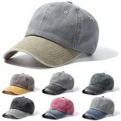 Fashion Vintage Adjustable Distressed Faded Caps WASHED DENIM Cap Sunscreen Hats Baseball Hats Adjustable