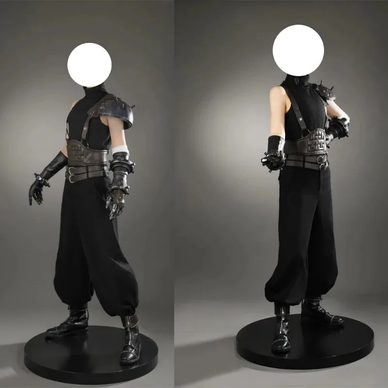 Новый костюм FF7, костюм для косплея «Черное облако» с верхними брюками, аксессуарами, полный комплект и отдельные предметы продаются ty'4