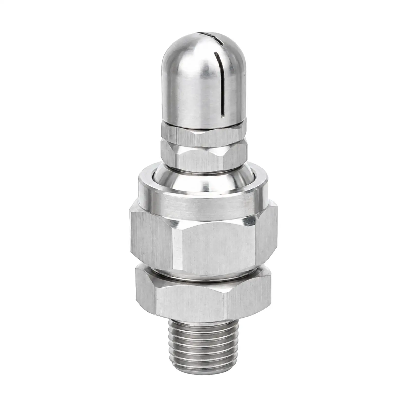 Automatic Rotary Cleaning Spray Nozzle 304 Stainless Steel Rotary Spray Nozzle Sturdy for Barrel Maintenance, Industrial