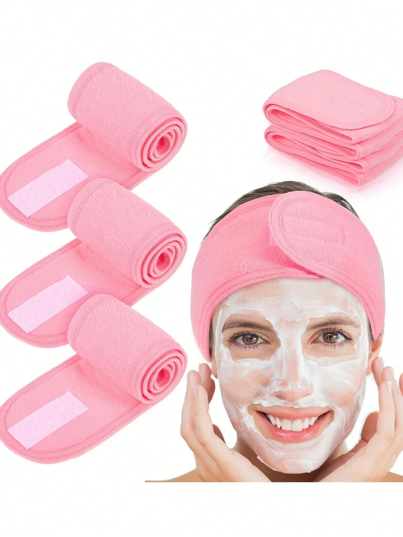 

4/3/2/1 Pc Stretchy Terry Cloth Headbands For Spa Facial Care Yoga Shower Makeup Women Hair Accessories