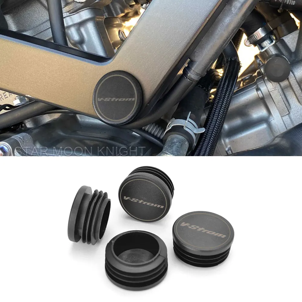 Frame End Caps For Suzuki Vstrom 650 DL650 2012 - 2022 2021 2020 Motorcycle Accessories Frame Hole Cover Caps Plug Decorative