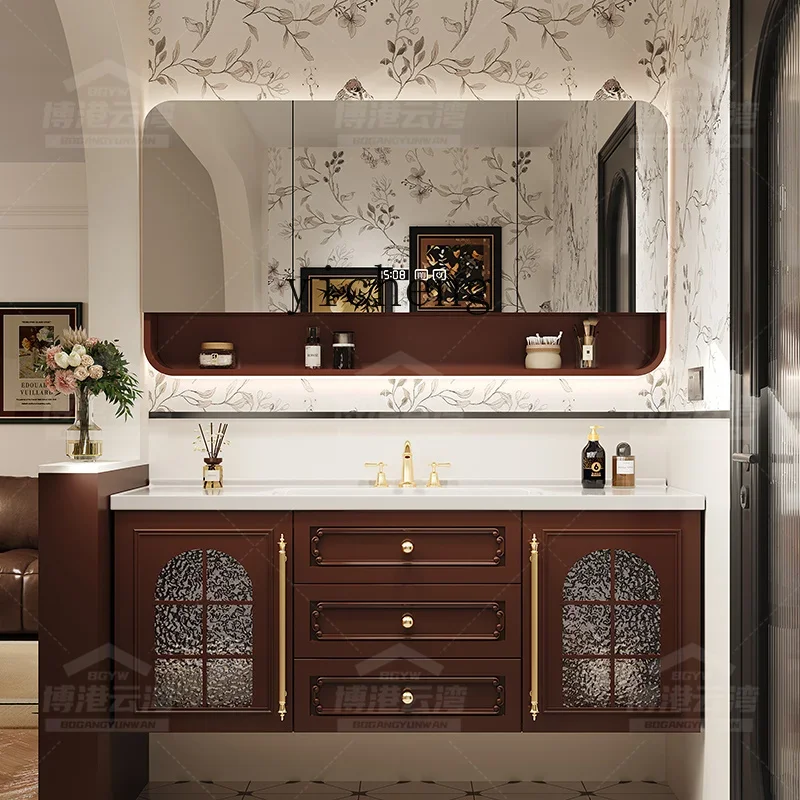 

bathroom cabinet combination ceramic integrated basin washbasin cabinet