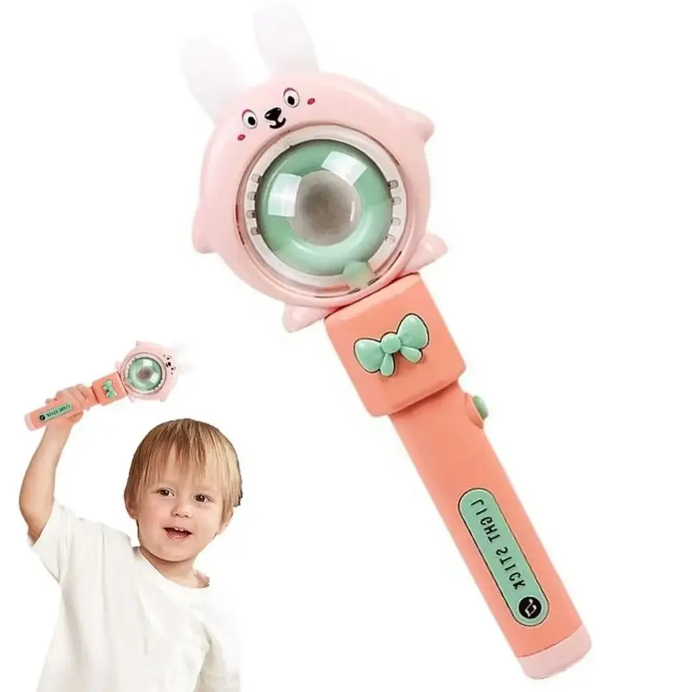 عصا موسيقية مطاطية جديدة للأطفال مع أضواء دوارة أرنب/عصا الضفدع ألعاب عصا LED كهربائية #5