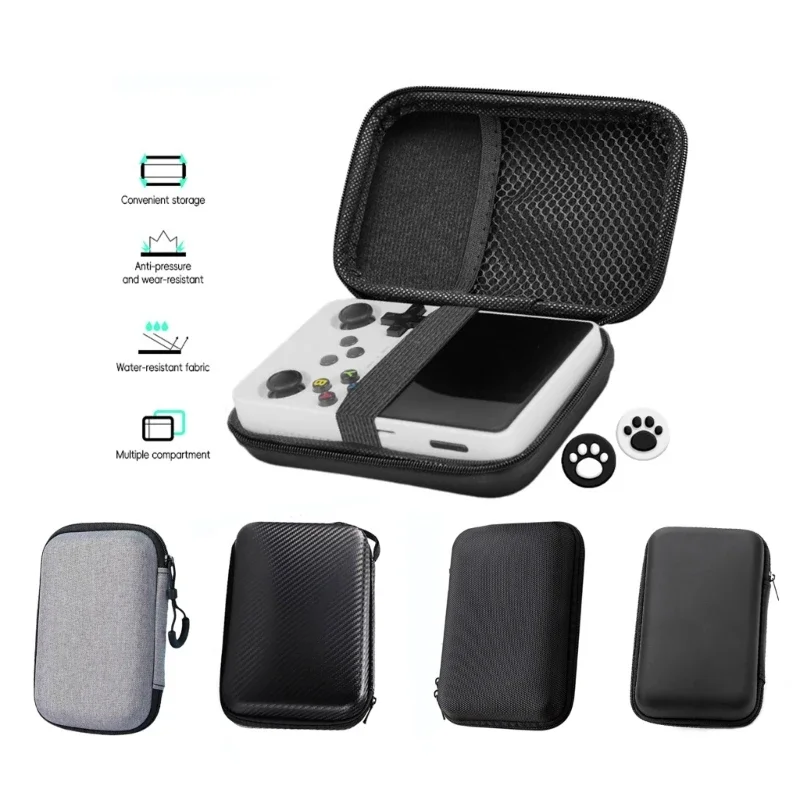 Protector Case Game Console Travel Carrying Case for R36S R35S Scratchproof Storage Bag with Joysticks Caps & Film