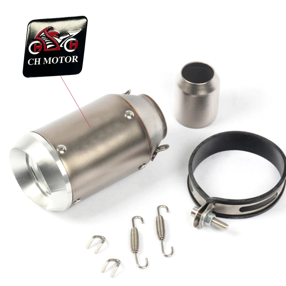 CH MOTOR 51mm Universal stainless steel Motorcycle GP Exhaust CNC Escapes Para Motos For Kawasi Z900 FZ6 RC390 S1000XR - view 3