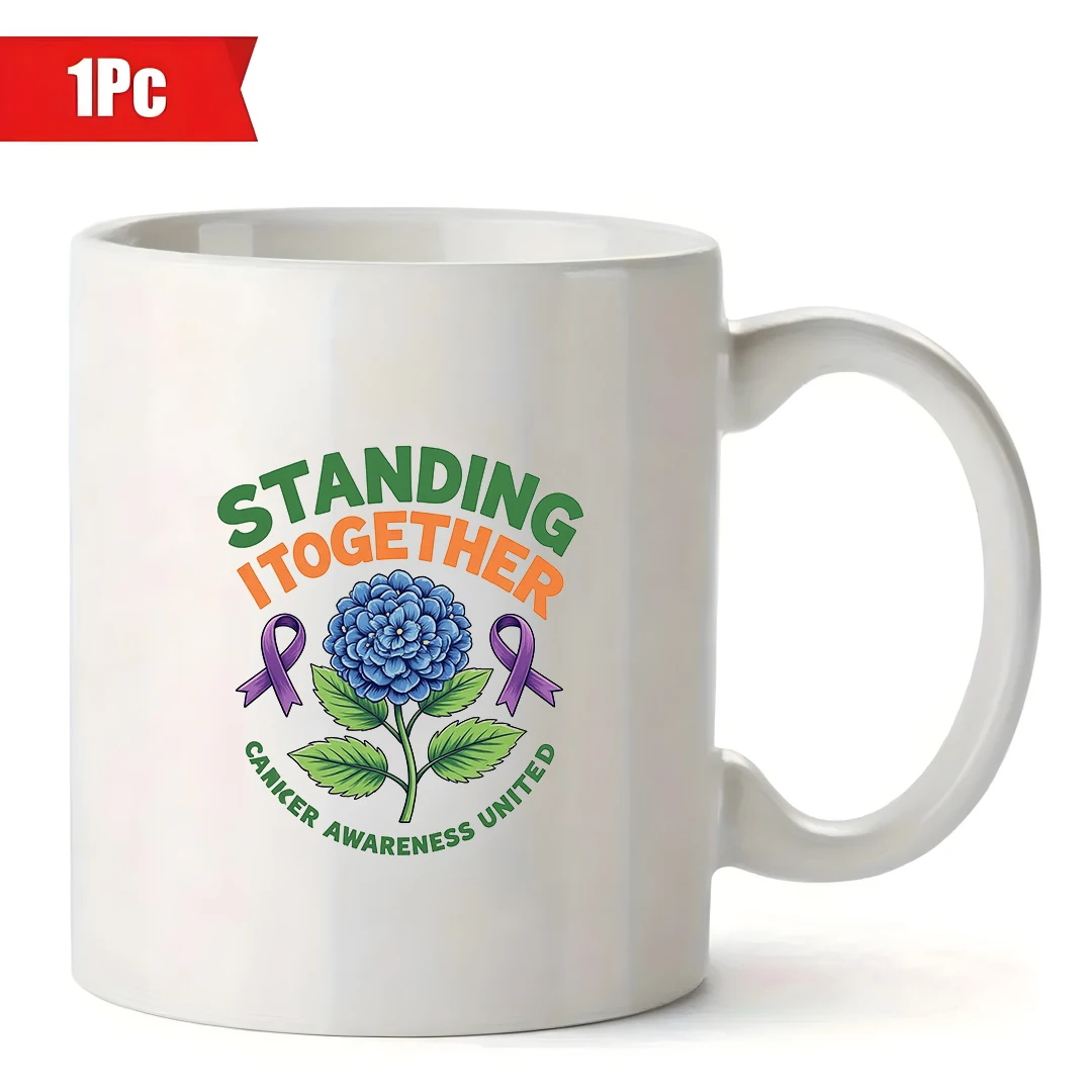 كأس التوعية بالسرطان سعة 11 أونصة هدية عيد الميلاد لوحدة الأسرة والمكتب والأمل ندم الحياة