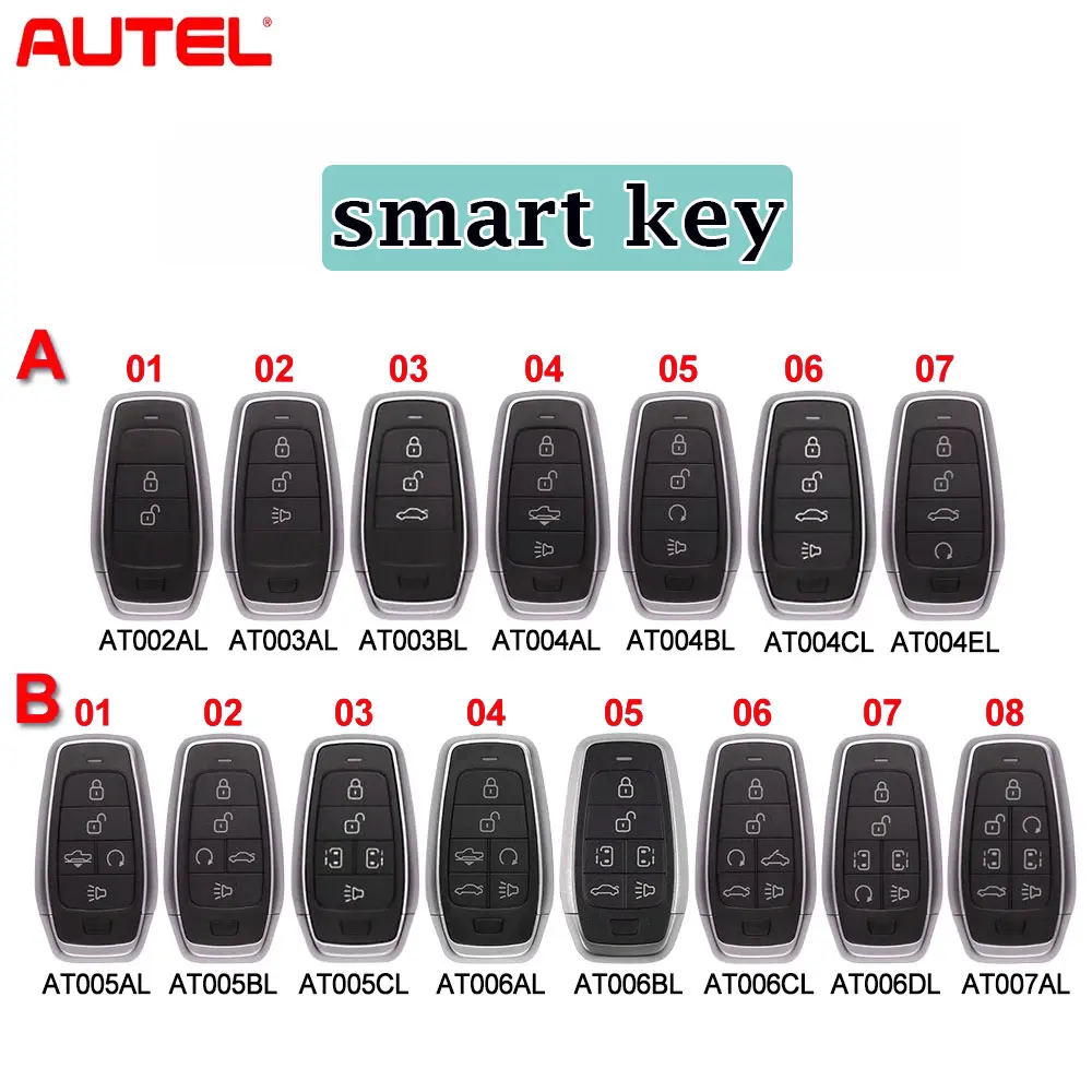

Autel Universal Smart Key AT002AL AT003BL AT004AL/BL/CL/EL AT005CL AT006BL AT007AL Smart Key for MaxiIM KM100 IM508 IM608 PRO