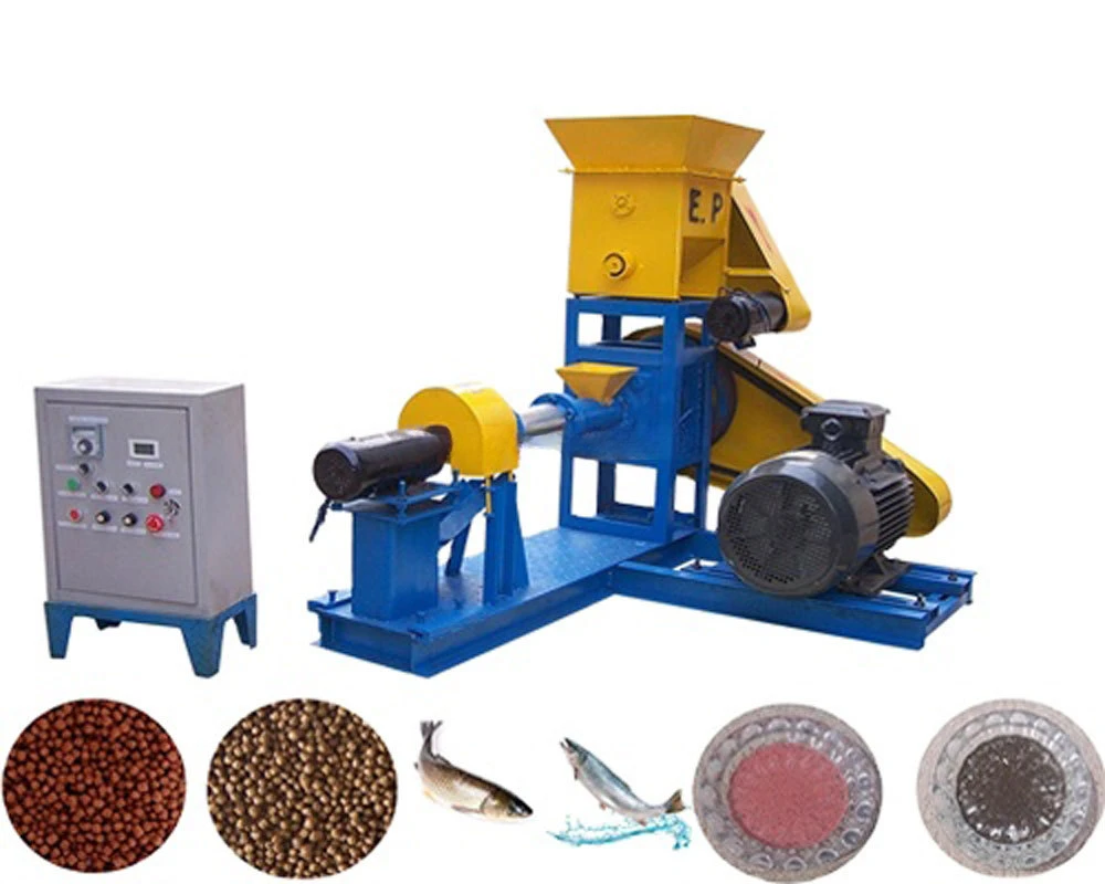 Fish Dog Puffing Equipment/Corn Soybean Pet Food Extruder/Animal Poultry Feed Pellet Making Machine