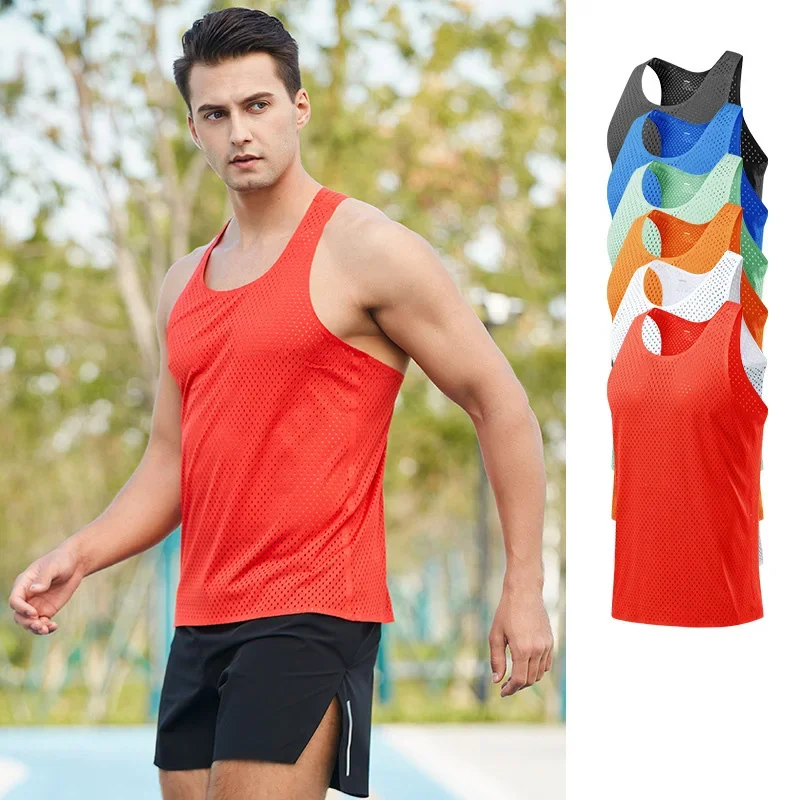 

Adult Men Women Running Outdoor Shirts Tight Gym Tank Top Fitness Marathon T-shirts Sport Exercise Basketball Vest Clothes 102