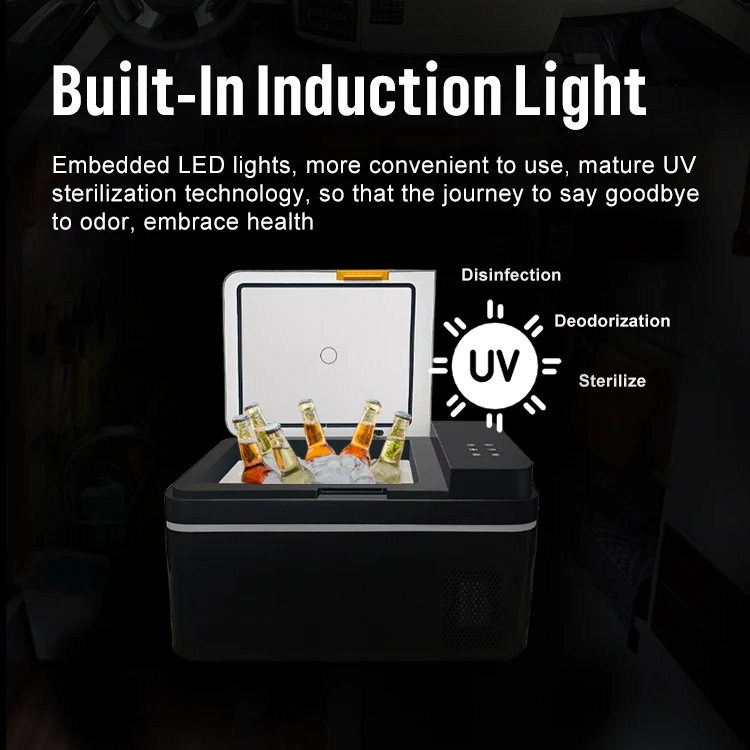 Universal 12V 24V 220V Electric Camper Fridge Outdoor Camping Car Cooler & Freezer with Compressor 20L 25L 30L Ice Maker Boxes