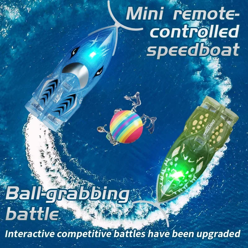 Remote Controlled Boat High Speed Racing Shark Whale Crocodile Model Radio Control Speedboat Ship Electric Boat Water Pool Toys