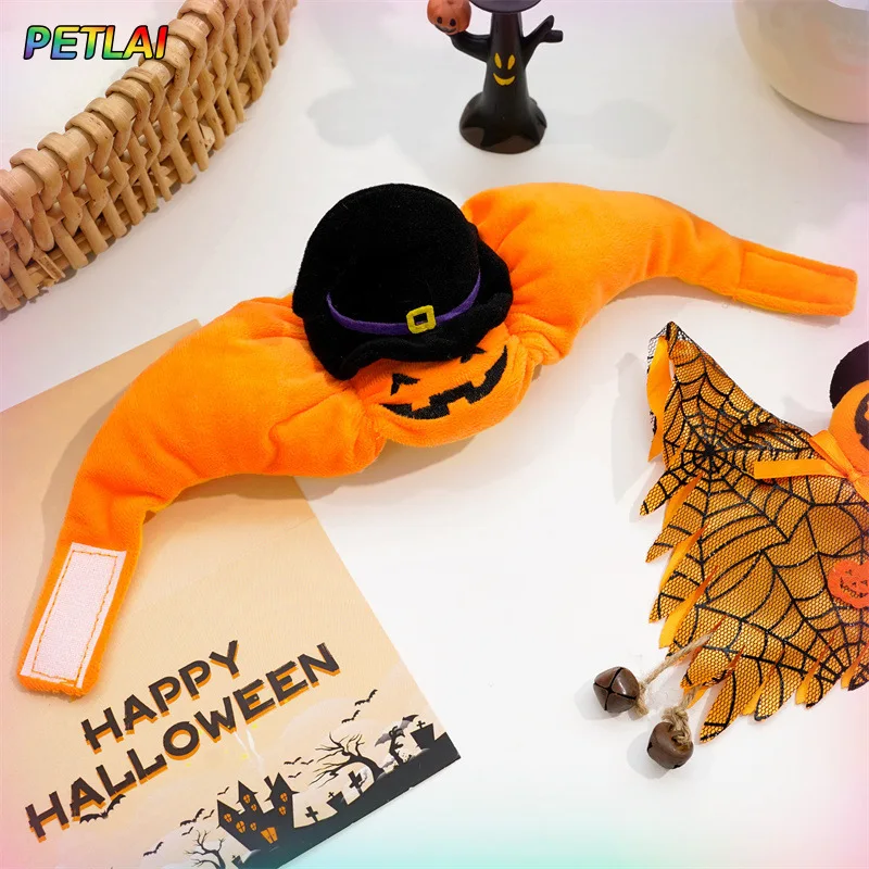 Sombrero de calabaza de Halloween para perro y gato, gorro divertido de transformación para mascotas, disfraz de gato, accesorios mágicos de calabaza, sombrero encantador de Halloween