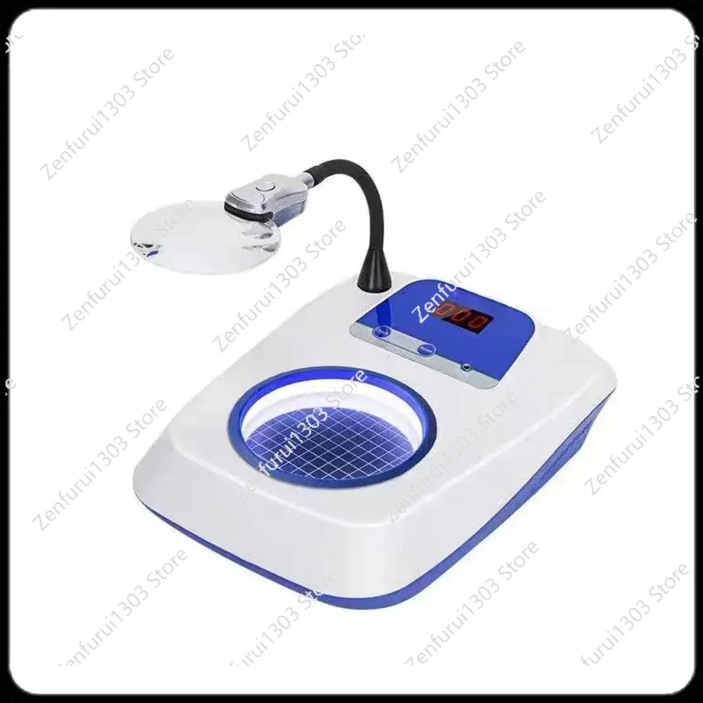 220V Laboratory Digital Display Colony Counter Bacteria Testing Equipment Bacteria Count Detector With 3/6X Magnifier