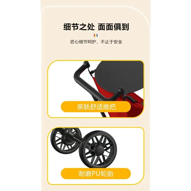 New baby stroller, child walking artifact, portable stroller, simple outdoor portable parachute