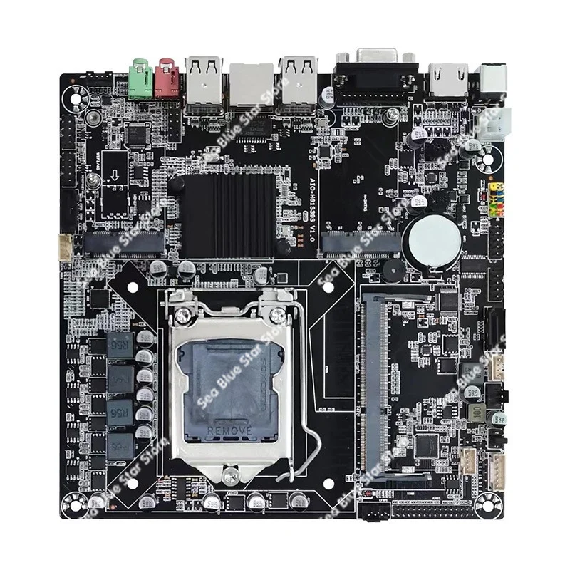 New industrial control main board LGA-1155 pin H61 integrated computer main board supports M SATA with DC12-19V power supply