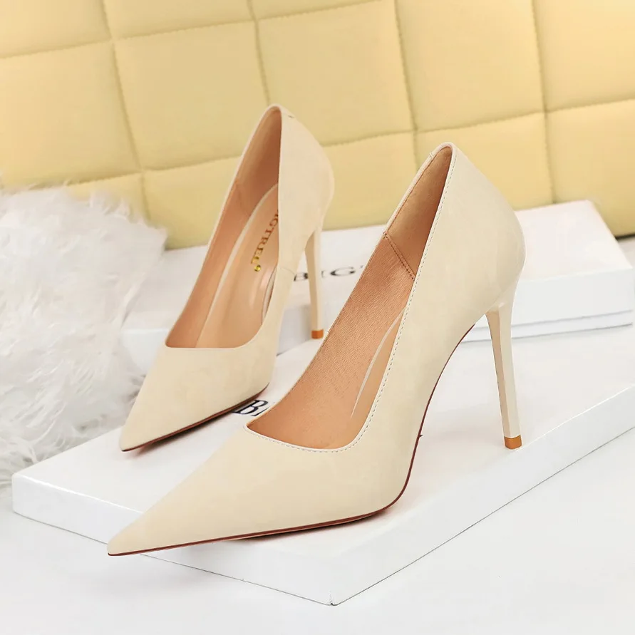 BIGTREE Shoes Retro Women Pumps Pointed Toe Stiletto High Heels Women's Sexy Nightclub Shoes 2022 New Heels Shoes Female Pumps