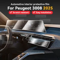 Para PEUGEOT 3008 2025 Panel de coche película tablero protector de pantalla pegatina Interior película antiarañazos Accesorios