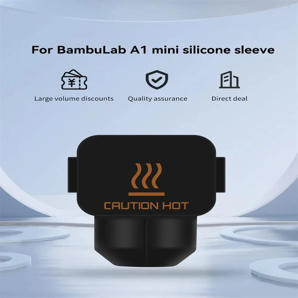 

A1 Mini Silicone Sock Tozo A1 Mini Silicone Case For Bambu Lab A1 Mini Hotend Heating Block Cover High Temperature Black Sleeve