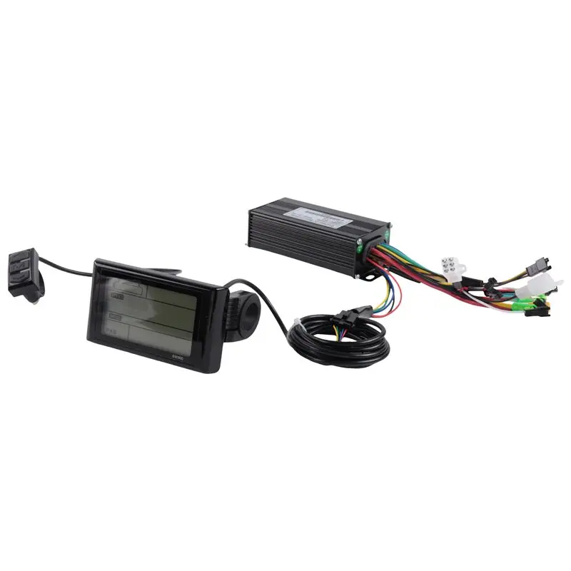 B62B-24V 36V 48V 500W 750W Brushless 26A Controller Throttle Brake Kit With LED SW900 Display E-Bike Parts
