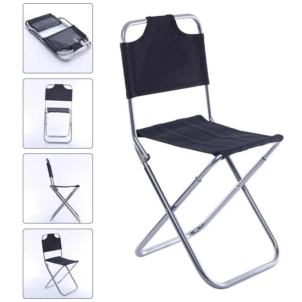 

Foldable Fishing Chair Camping Supplies Aluminum Alloy Carry Anytime Anywhere Activities Fishing Chair