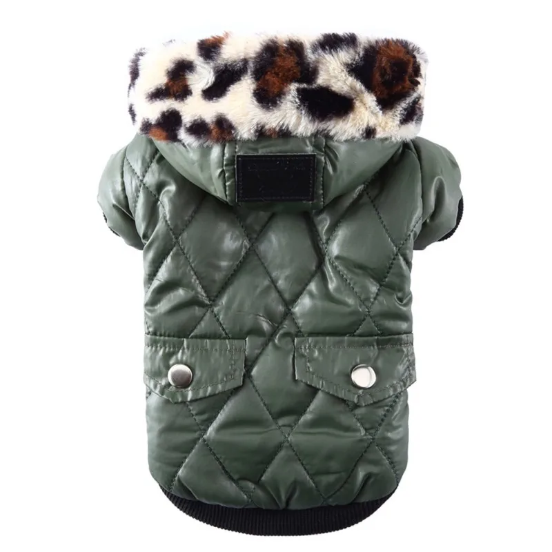 Warm Dog Coats Pet Dog winter clothes Apparel Hoodie Hooded Coat for Winter Dog Clothes dog down coat pet dog