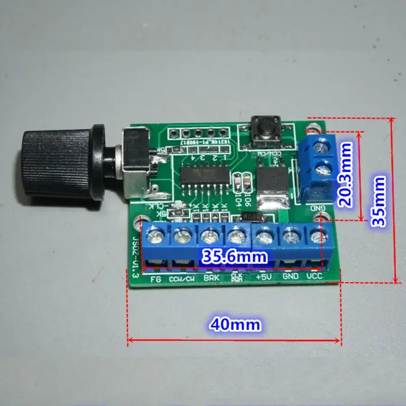 DC 8-24V Brushless Motor Governor Driver Brushless PWM / CLK Signal Speed Regulation Positive Inversion Drive Brushless Motor