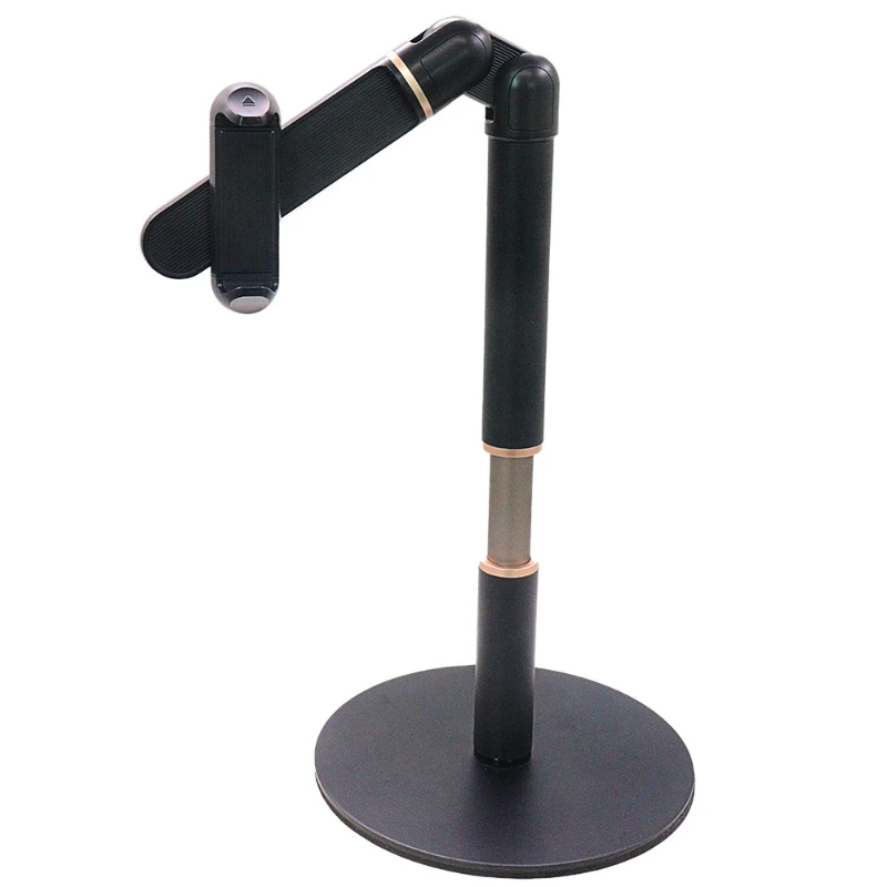 Lazy Livestreaming Foldable Phone Holder Extendable Desktop Overhead Shooting 360degree Rotatable Shooting Phone Magnetic Holder