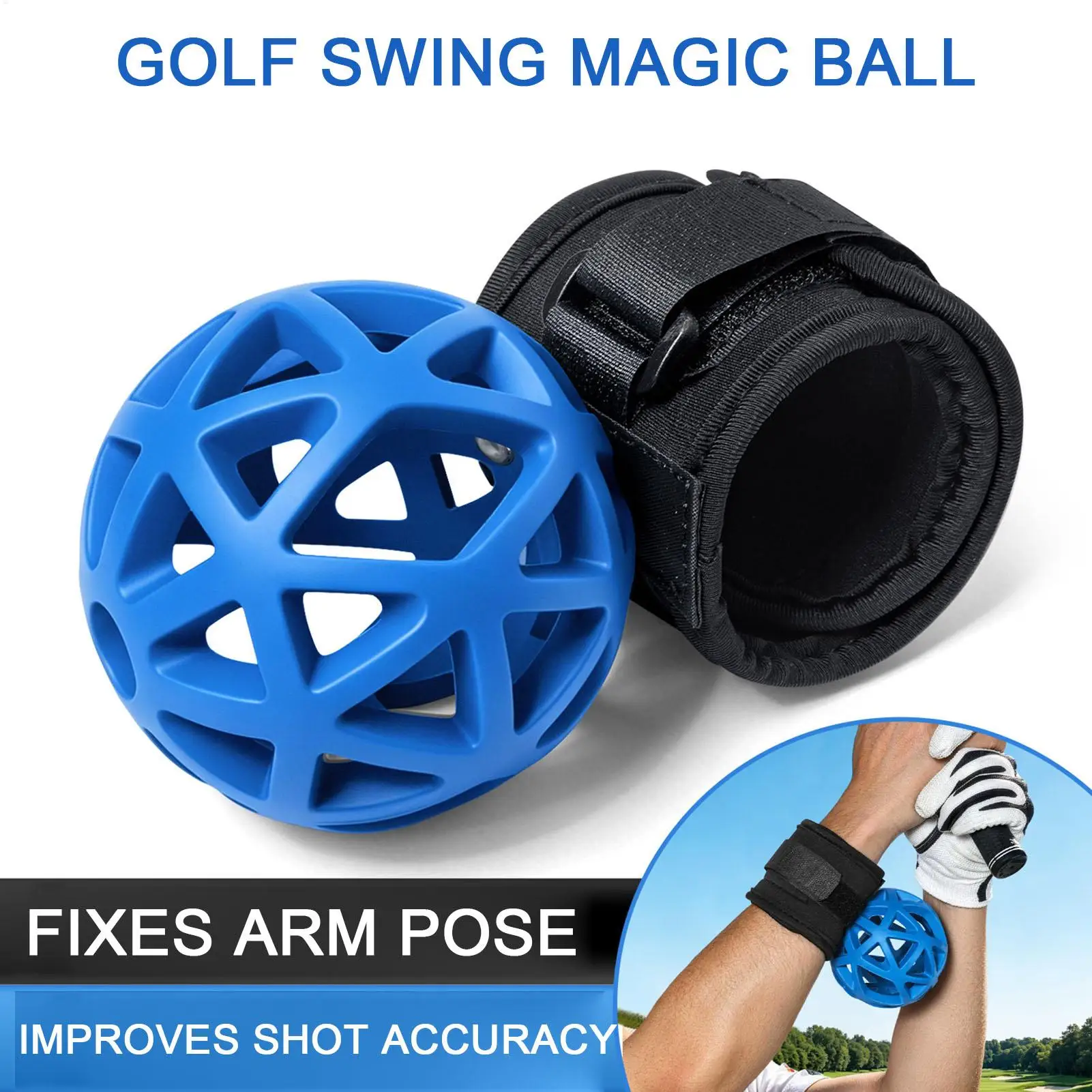 palla-da-allenamento-per-golf-per-principianti-per-l'allenamento-dello-swing-con-cinturino-da-polso-per-uomo-e-donna-per-appassionati-per-uso-esterno-sul-prato